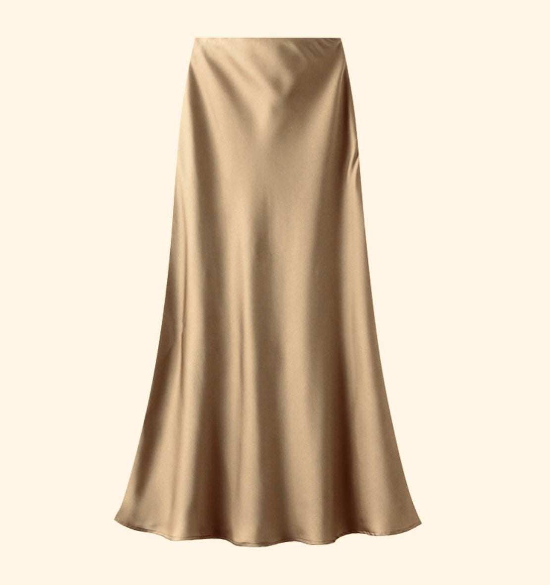 A Line Satin Skirt