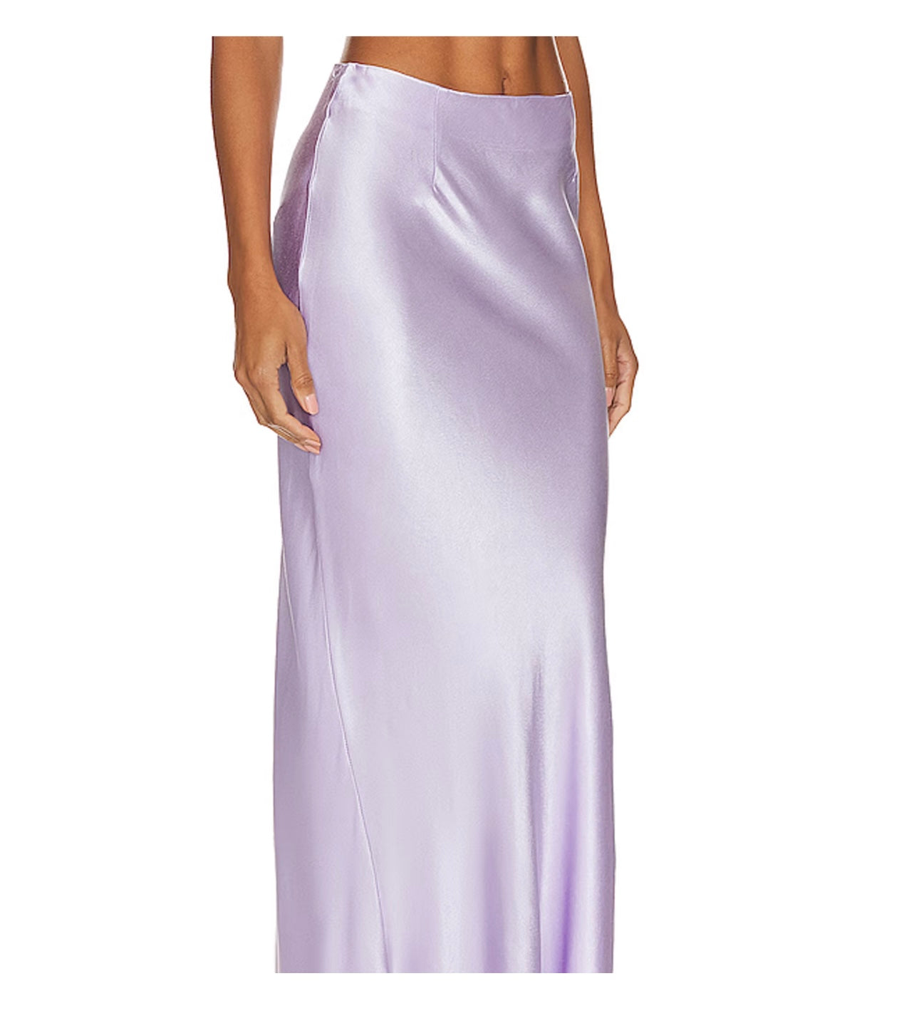 A Line Satin Skirt
