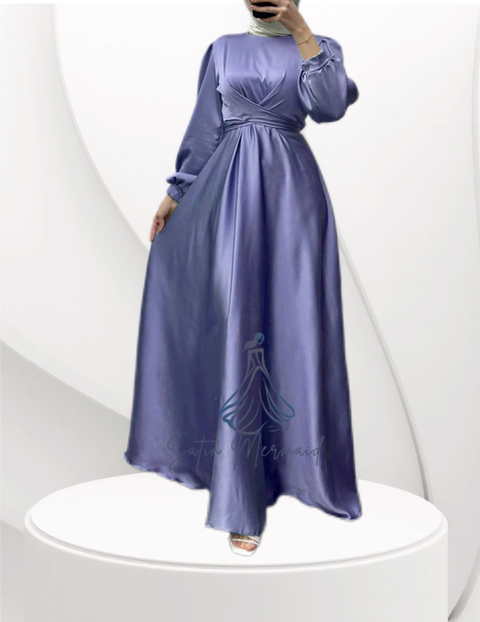 Modest Satin Gown