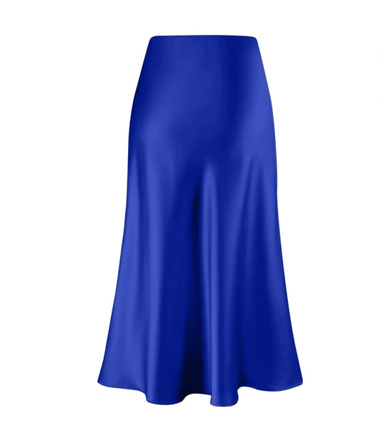 A Line Satin Skirt