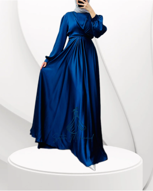 Modest Satin Gown