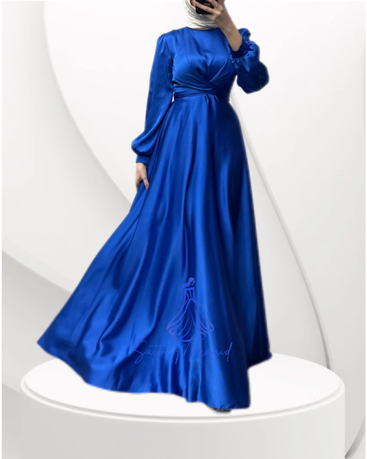 Modest Satin Gown